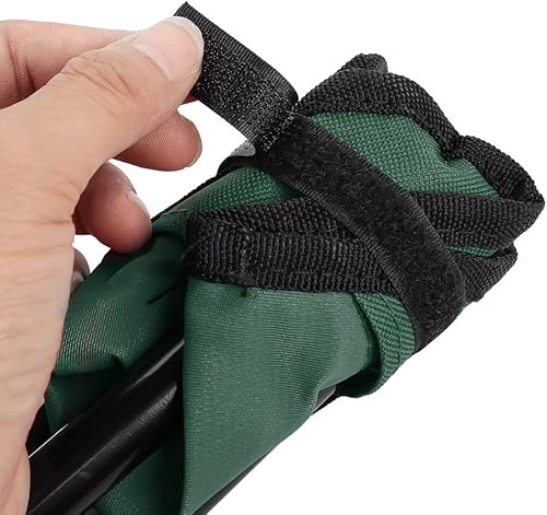 Miniatura 5 de Restokki Taburetes plegables de trípode para campamento, asiento de trípode portátil para senderismo, camping, pesca, picnic, viajes, playa,