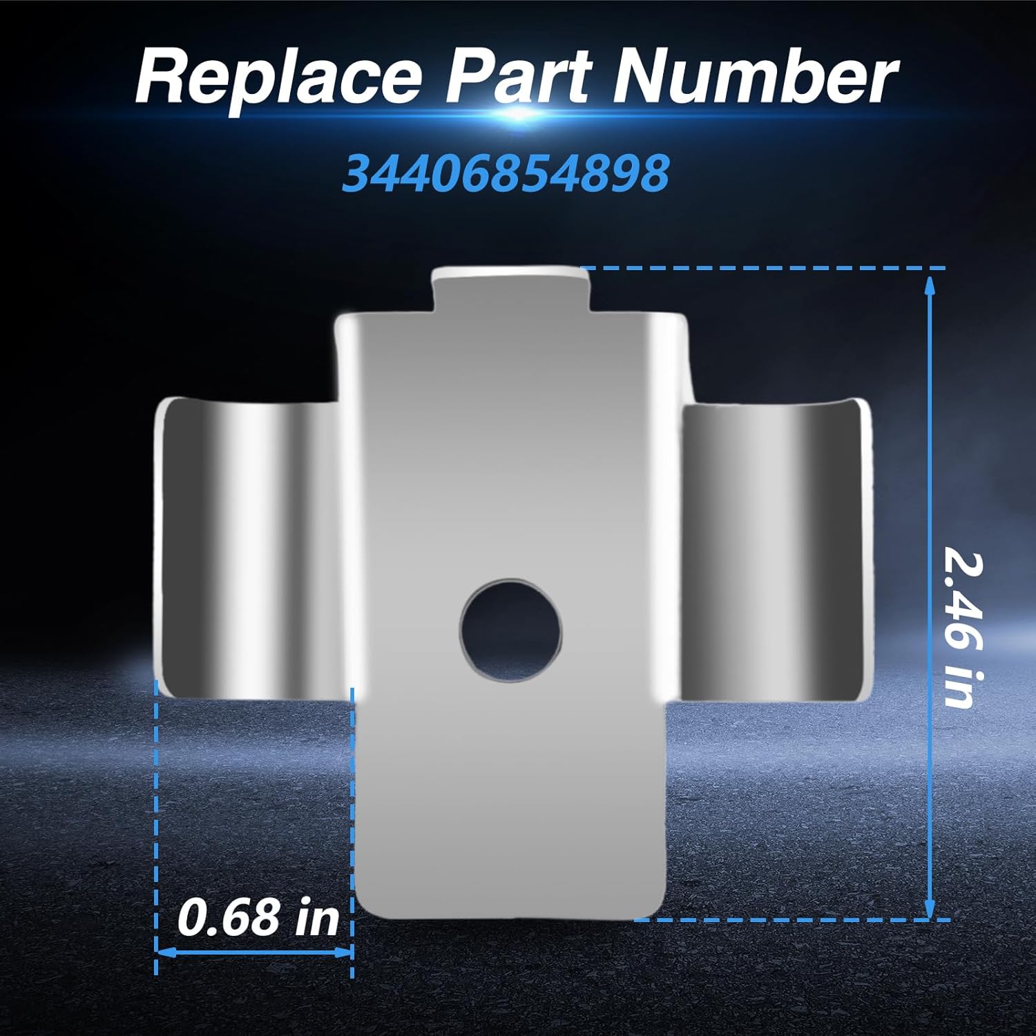 EVRBUL Upgraded Stainless Steel Parking Brake Cable Clip Retainer with Rubber Tubes Compatible with BMW 1 Series F20/F21, 2 Series F22/F23, 3 Series F30/F31, 4 Series F32/F33/F36 Replace#: 34406854898