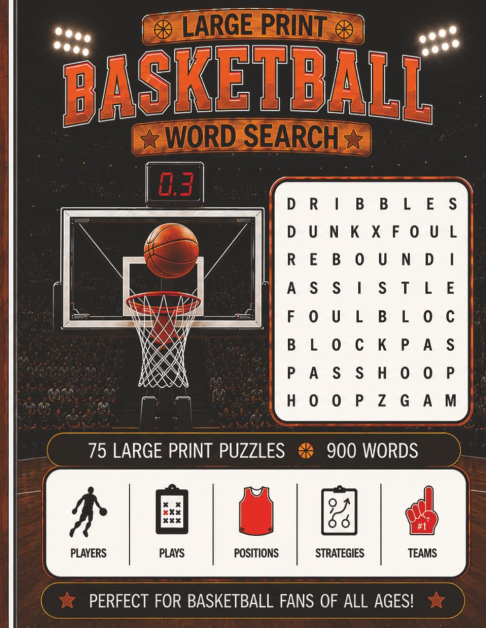 Large Print Basketball Word Search