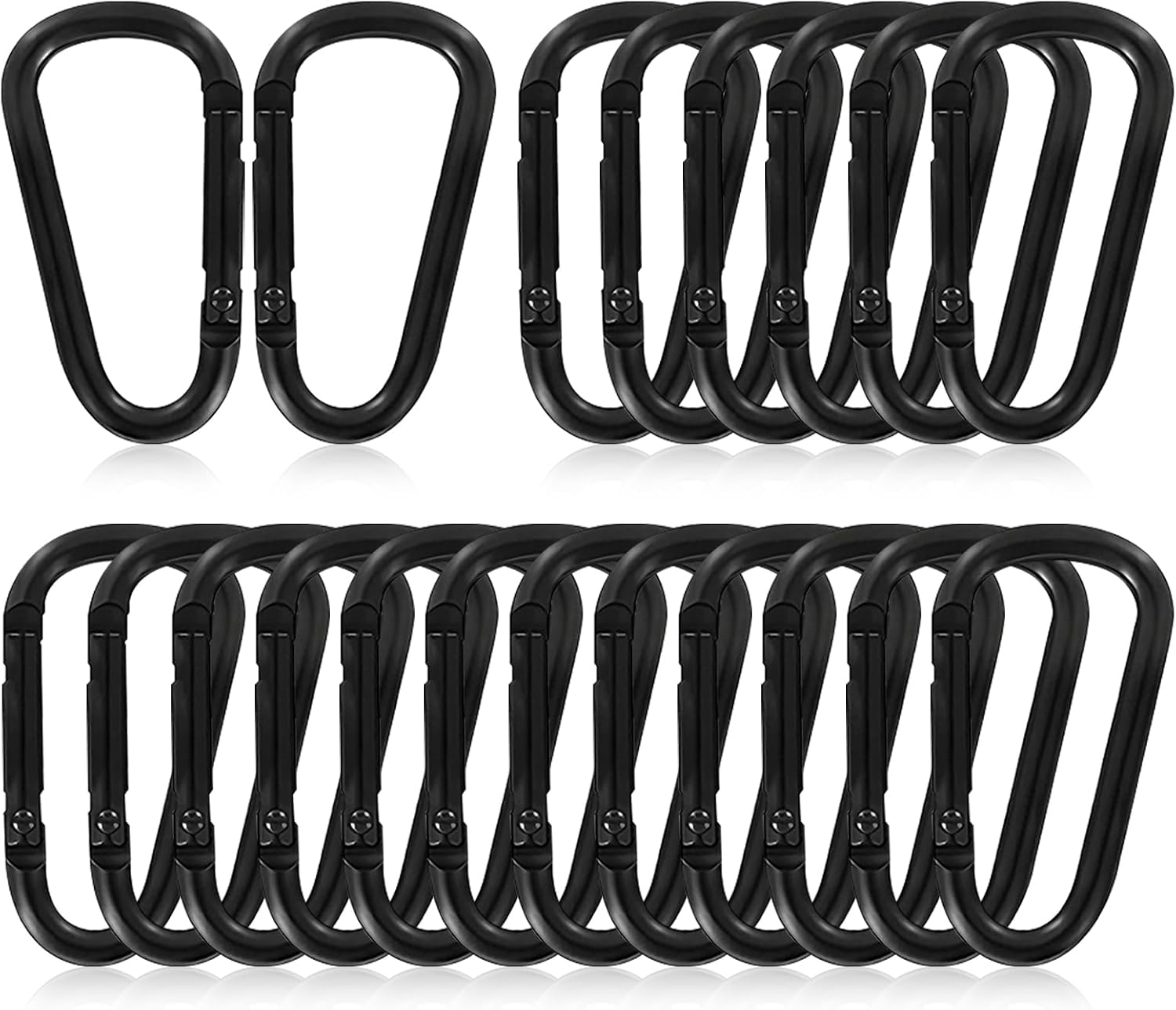 Carabiner Clip, Aluminum Carabiner D Ring Hook Keychain Clip for Backpack, Travel, and Outdoor Adventures for Young People