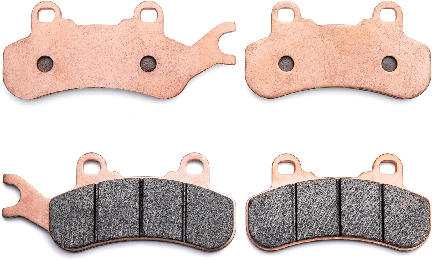 SuperATV FRONT Sintered Brake Pads for Can-Am Defender HD 5 / HD 8 / HD 10 | Replaces OEM # 715900379, 715900380 | Sintered Copper Pads for Extreme Durability | Set of 4