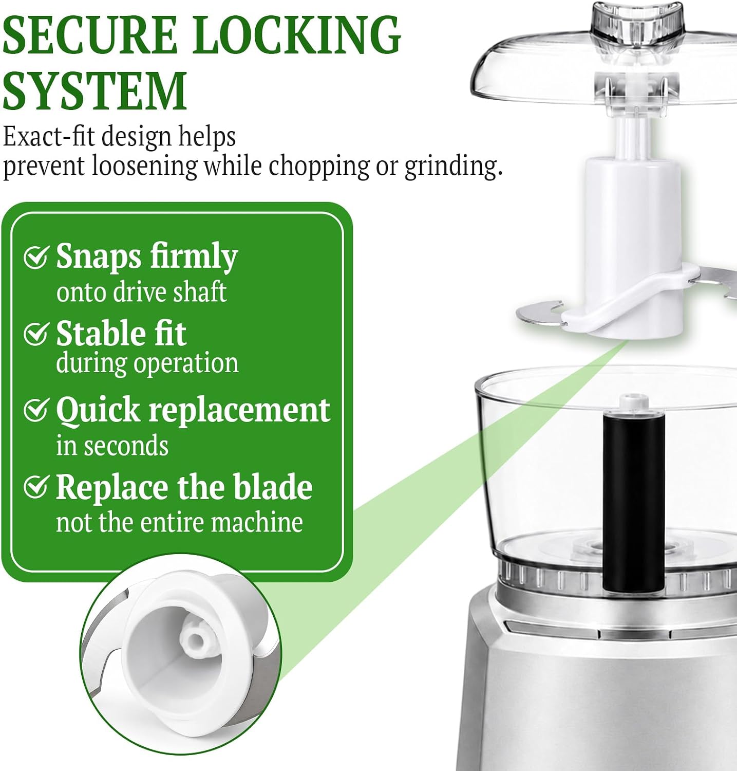 Replacement for Cuisinart CH-4CB Chopping Blade, 4 Cup Food Processor