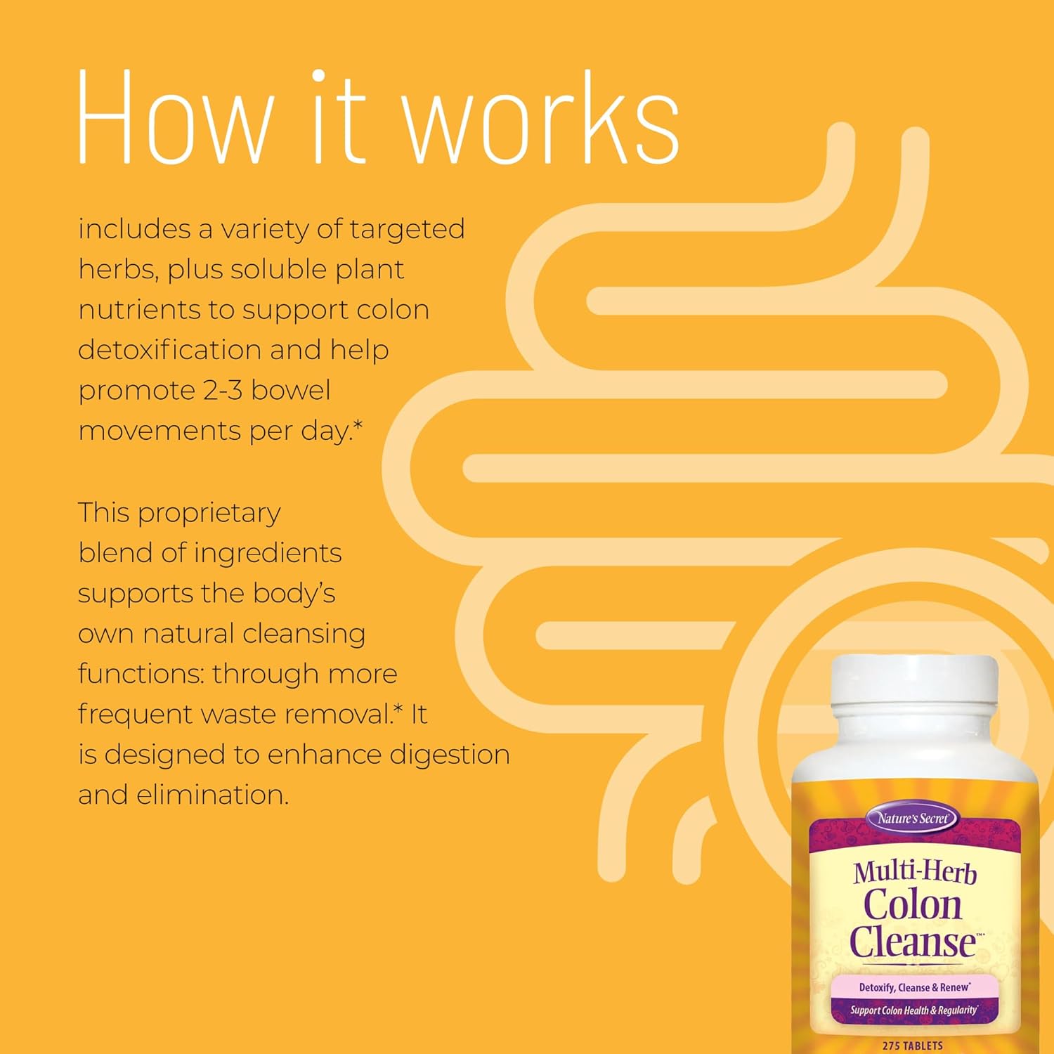 Nature's Secret Multi-Herb Colon Cleanse, 275 Tab