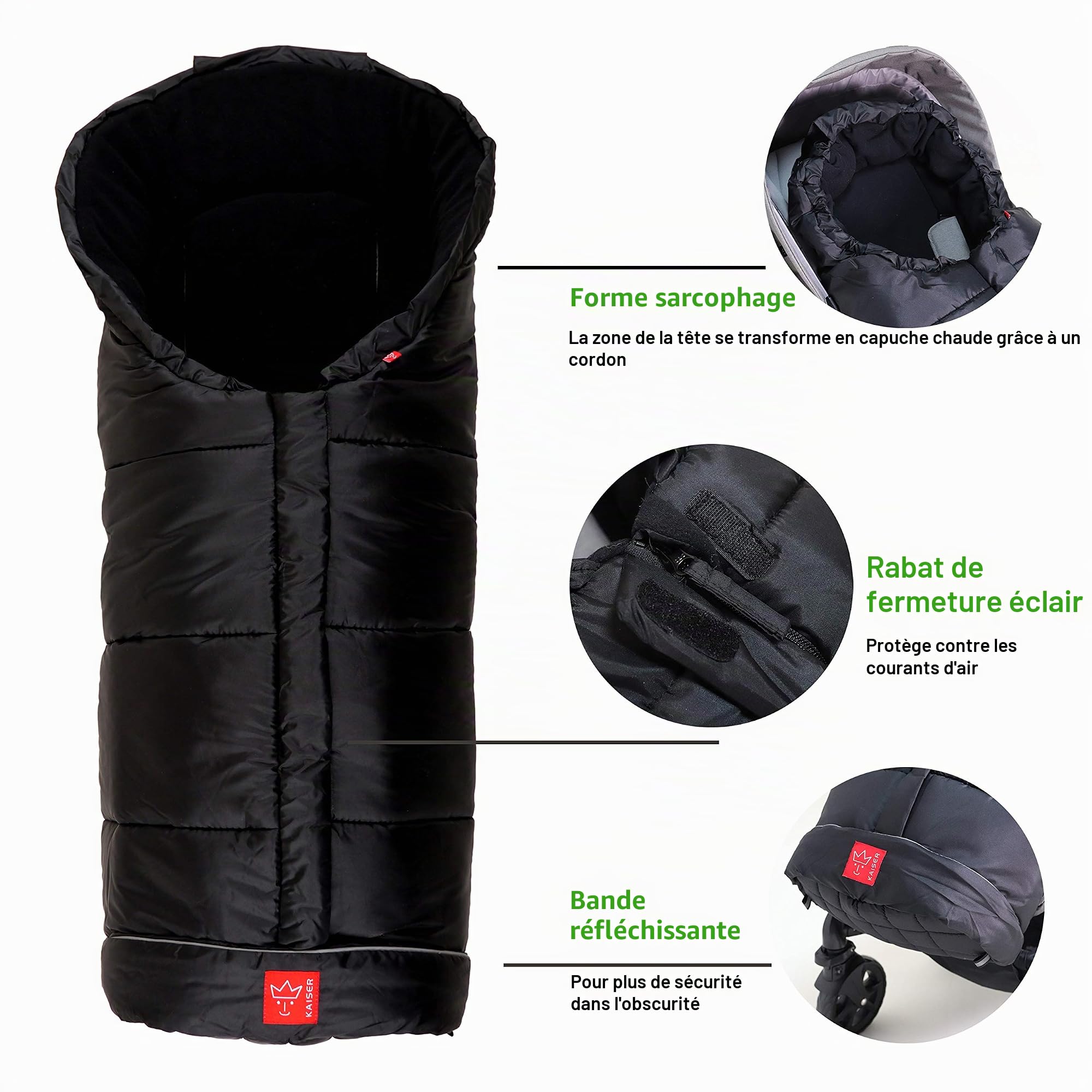 Kaiser Chancelière Iglu Thermo Fleece, Noir
