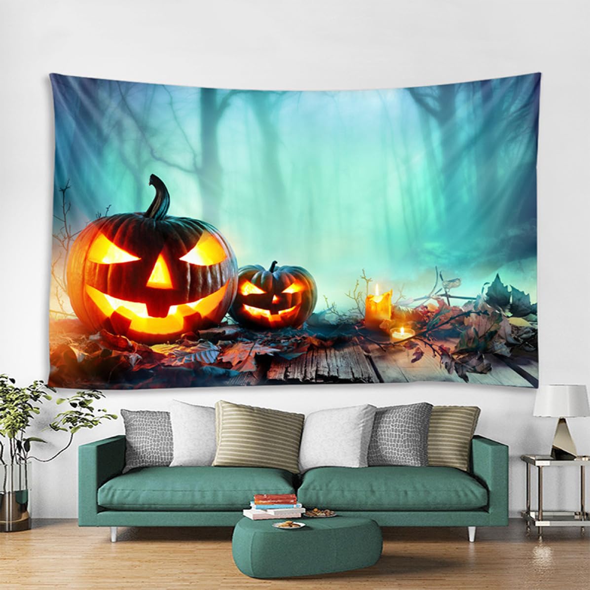 Halloween ハロウィン　タペストリー　　背景　　撮影　大きいかぼちゃ　秋 Halloween ハロウィン タペストリー 背景 撮影 大きいかぼちゃ 秋