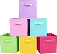 Vista 35 de ShellKingdom Contenedores de almacenamiento, cubos de almacenamiento plegables de tela y cajón organizador de almacenamiento de tela para armario