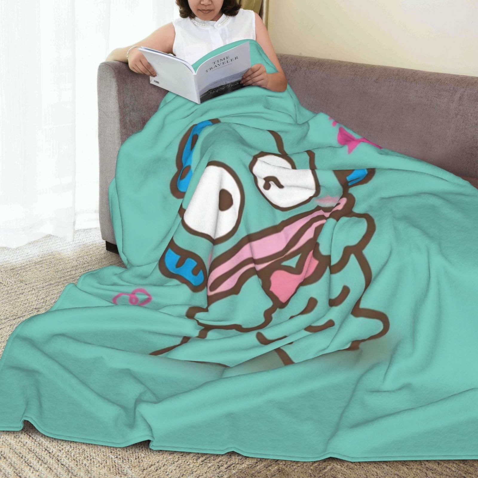 Amazon｜毛布 ハンギョドン ブランケット フランネル 洗える 軽量