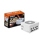 GIGABYTE GP-UD850GM PG5W PCIE 5 ATX 3.0 Vollmodulares Gaming-Netzteil - 80 Plus Gold Zertifiziert 850 W - japanische Kondensatoren - ATX-Netzteil (weiss)