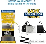 Small Gym Bag 14 inch Lightweight Carry On Mini Duffel Bag for Travel Sport-Black