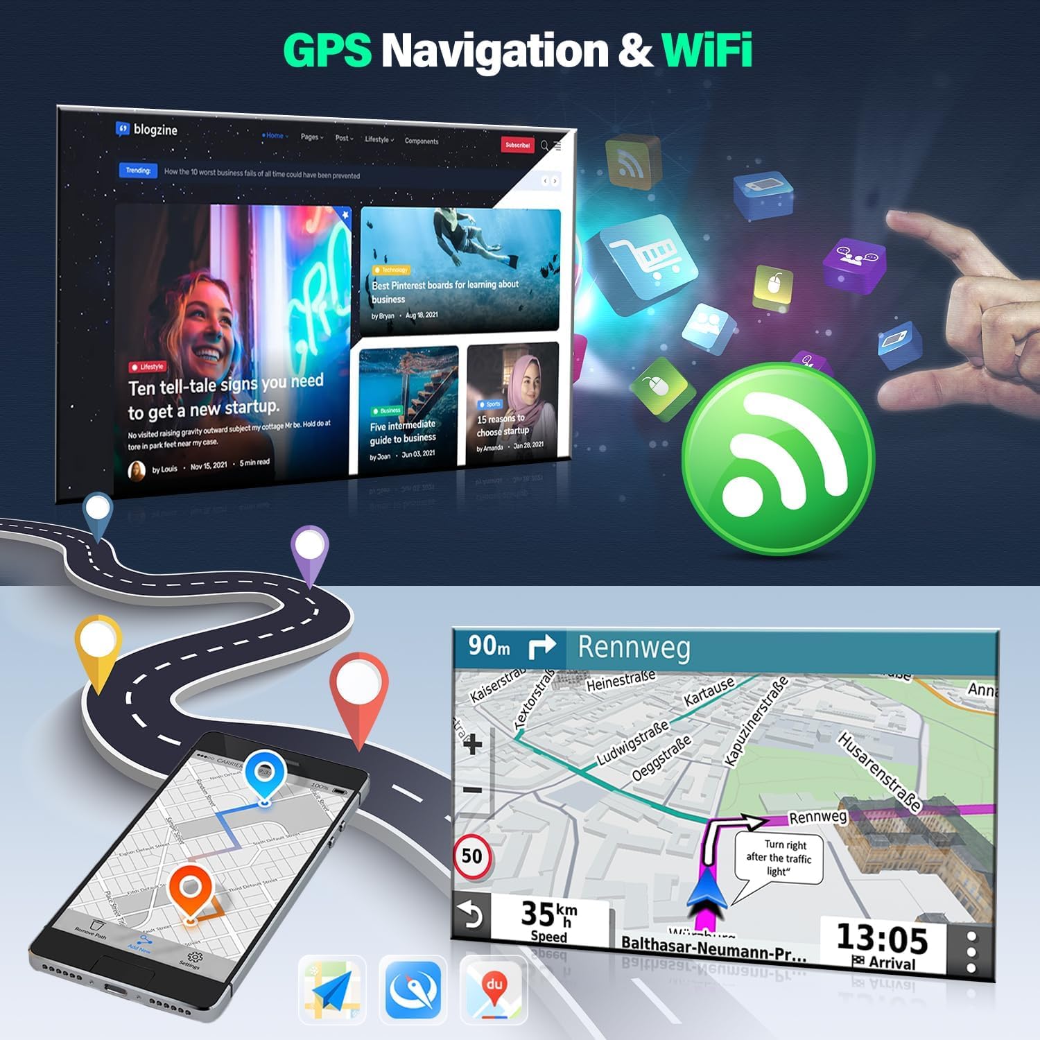 10'' Radio Samochodowe Android 15 Do Ni-ssan Sentra Sylphy B17 2013-2018 Z Ekranem Dotykowym Radio Z Bezprzewodowym CarPlay Android Auto GPS Bluetooth WiFi FM RDS SWC Kamerą Cofania(Size:8Core 4+32G)