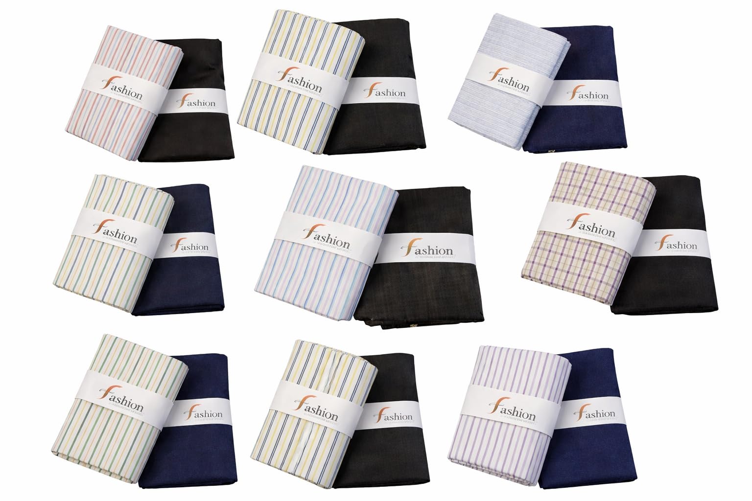 its' fashion impact Men's Unstitched Pant Shirt Fabric Combo, Premium Shirting and Trouser Material, 2.25 Meter Shirt and 1.20 Meter Pant, Box Packing 9 SET-picture-27