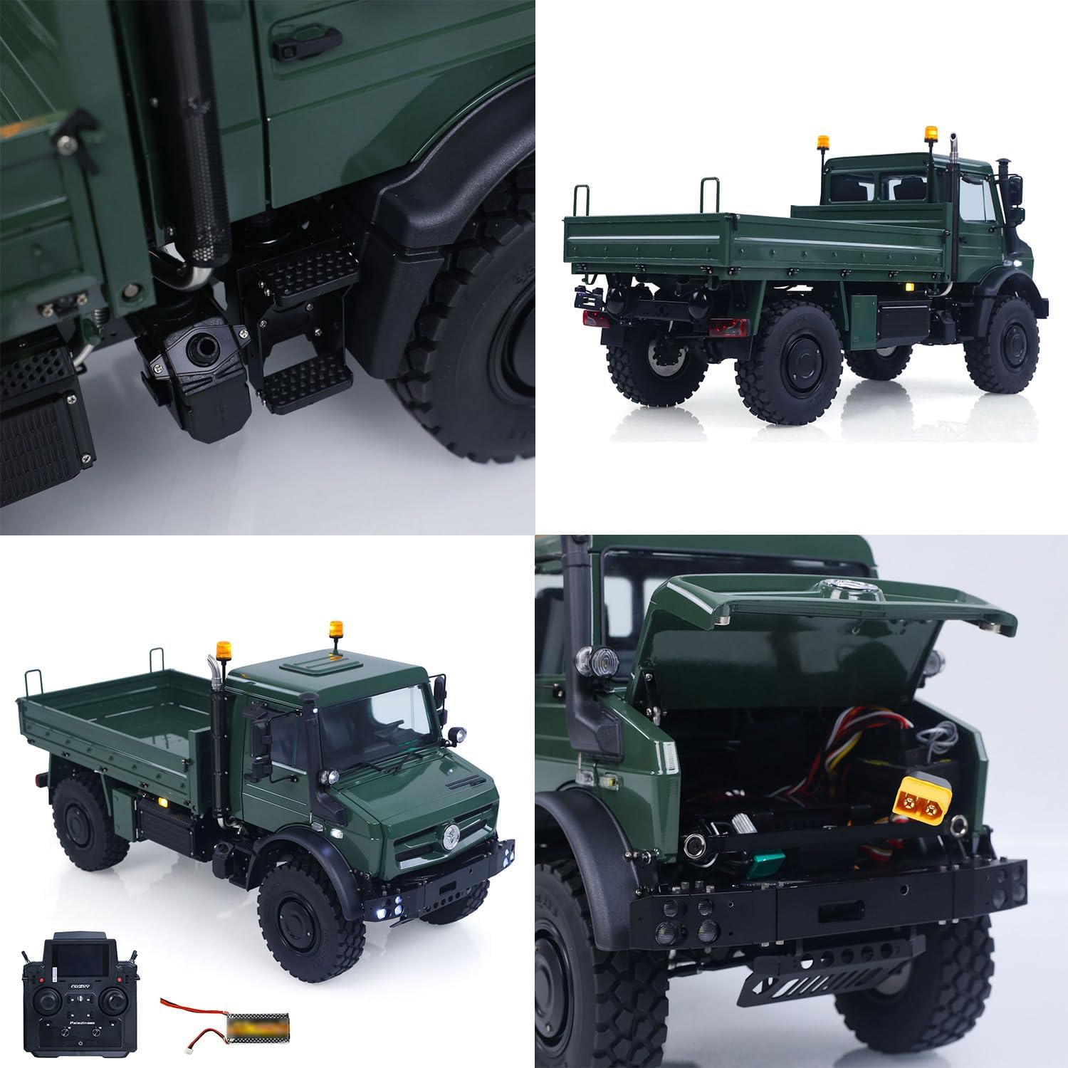 TOUCAN RC HOBBY LESU U4023 1/14 Metal RC Off Road Car MT44023 Light Truck Crawler ATV Sound System Wheel Reduction Axle Lock Flysky Radio