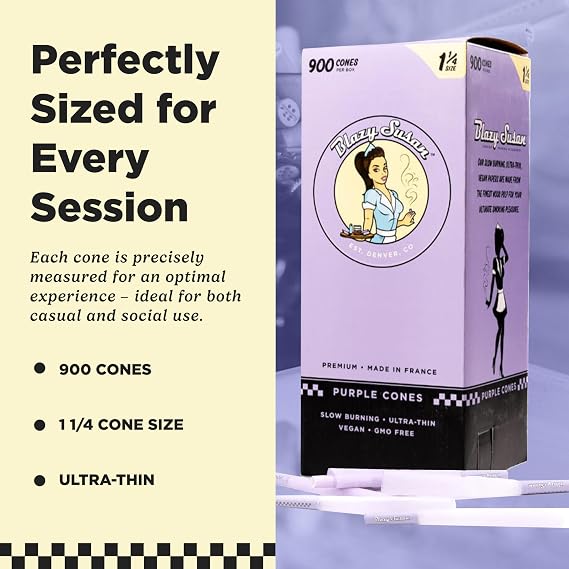 Blazy Susan Purple Tubes - 900 Count - 84mm (3.31in) | GMO-Free, FSC-Certified