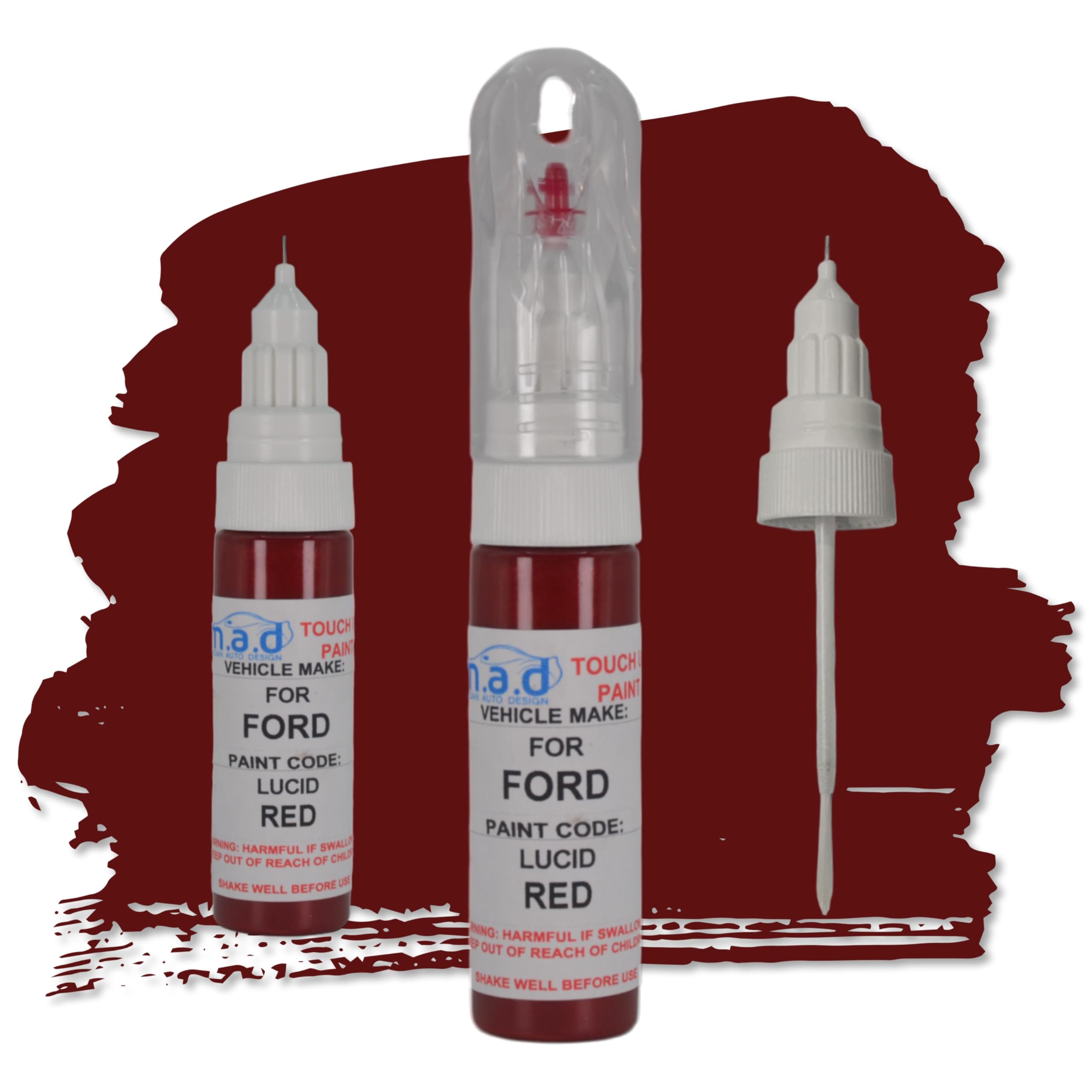 M.a.d Myldan Auto Design Paint Only M.a.d For Ford Lucid Red Touch Up Kit Compatible With Fiesta Focus Puma Kuga Galaxy (, 20 Milliliters)