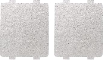2pcs Microwave Oven Universal Mica Plates Sheets High Temperature Heat Insulation Board, Waveguide Cover fits for Galanz Midea Panasonic LG Microwave Oven(4.25 inch x 3.9 inch)