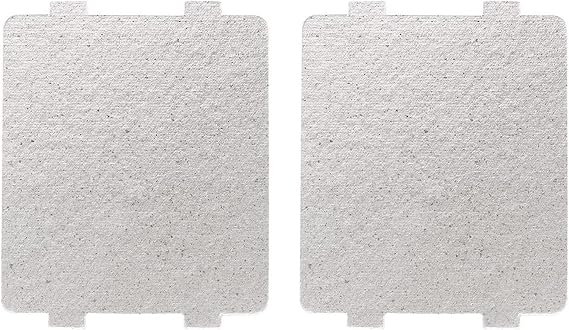 2pcs Microwave Oven Universal Mica Plates Sheets High Temperature Heat Insulation Board, Waveguide Cover fits for Galanz Midea Panasonic LG Microwave Oven(4.25 inch x 3.9 inch)