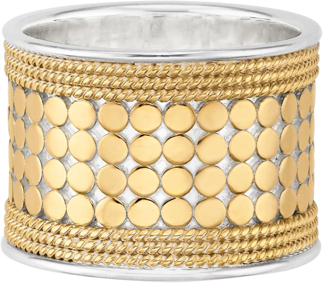 Anna Beck Designs Gold-Plated Band Ring, Size 7.0