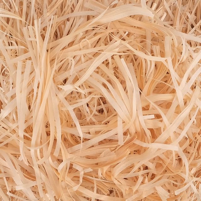 yingd Shredded Tissue Paper, 500g Shredded Paper for Wrapping Gifts, Champagne Shredded Tissue Paper for Gift Boxes, Hampers, Packaging, Basket Grass Raffia Gift Filling, Party Supplies Decoration
