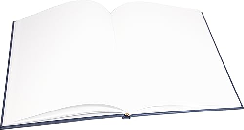 Miniatura 6 de BookFactory - libro en blanco anotador en blanco 96 páginas formato liso en blanco 810pulgadas con tapa dura cosida Smyth