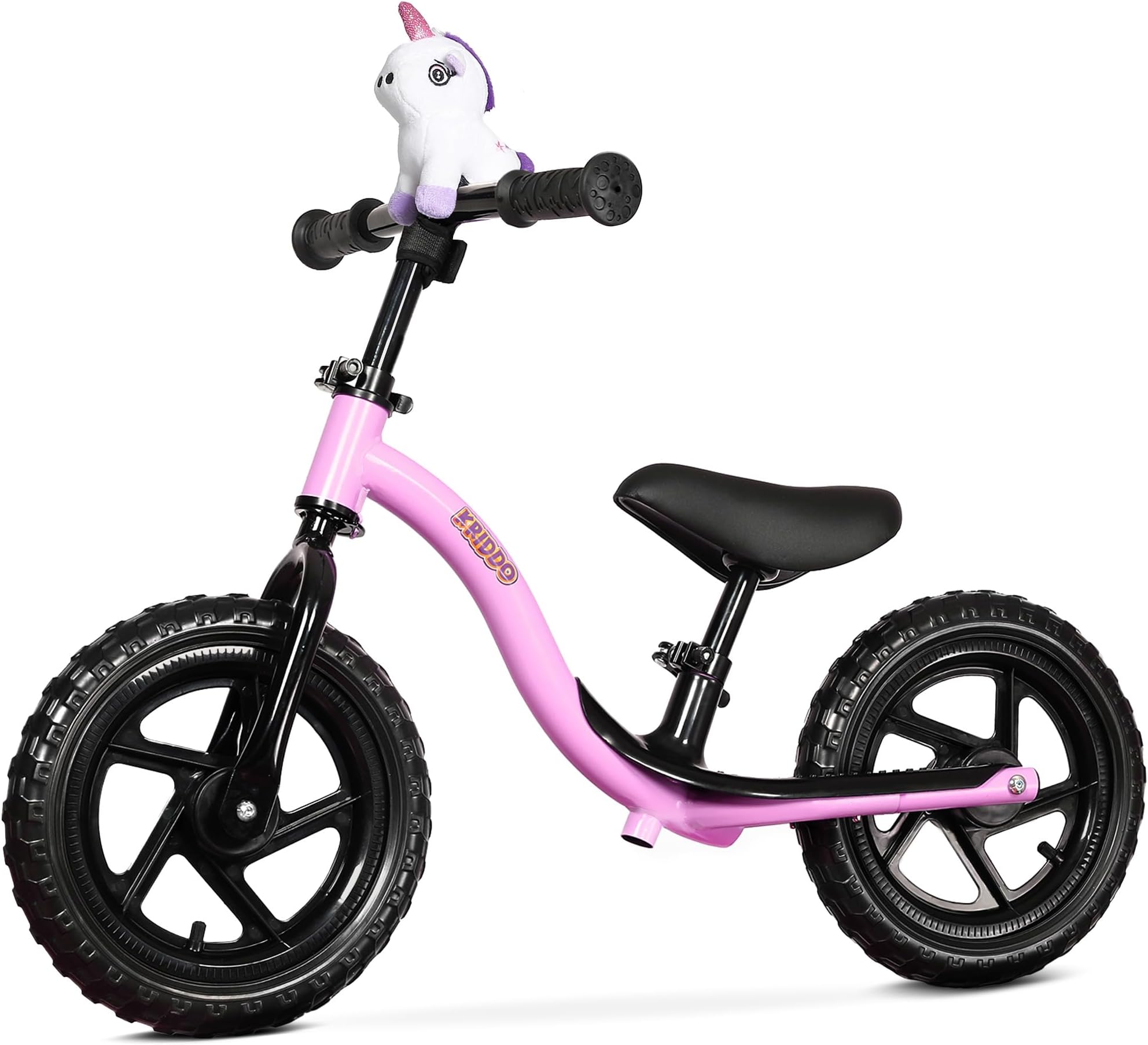 KRIDDO Toddler Balance Bike 2 Year Old, Age 24 Months to 5 Years Old, Early Learning Interactive Push Bicycle with Steady Balancing, Gift Bike for 2-5 Boys Girls, Purple