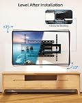 HOME VISION Full Motion TV Wall Mount for Most 32-85 inch TVs up to132 lbs, TV Mount Swivel and Tilt with Dual Articulating Arms, Wall Mount TV Bracket Max VESA 600x400mm, Fits 8" 12" 16" Wood Studs