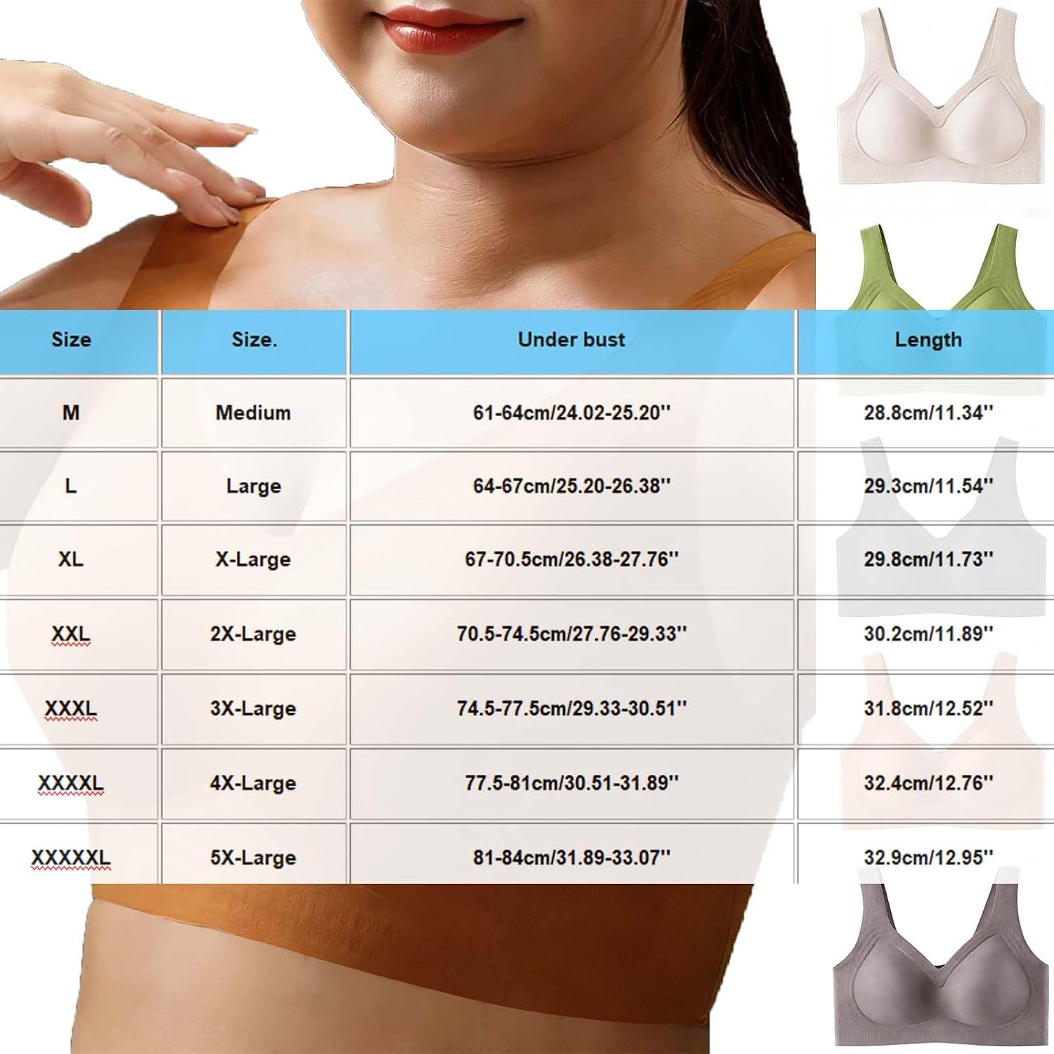 Wireless Bras for Women No Underwire Full Coverage Push Up Bra Support Plus Size Bras for Older Women Bralettes