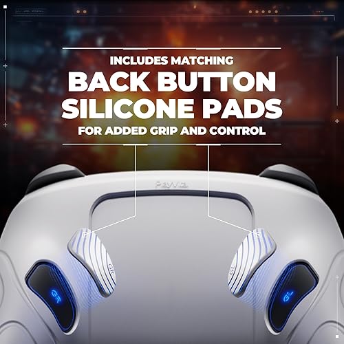 Vista 5 de playvital for Nintendo Switch 2 Pro Controller Silicone Cover – Samurai Edition Protective Skin Case for Switch 2 Pro Controller with Back Button