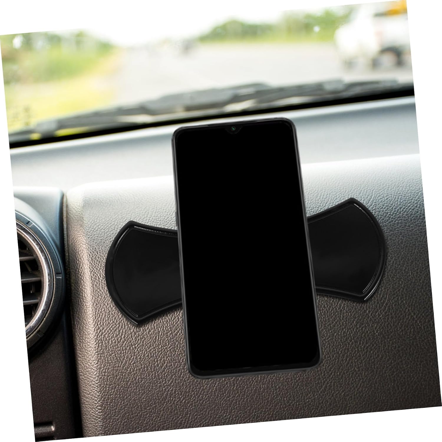 Car Dashboard Non Slip Mat 2 Pack 5.90 X 1.18 X 0.19 in Sticky Mat for Car Dashboard Anti Slip Phone for Holds Keys Coins Sunglasses Office Home Use