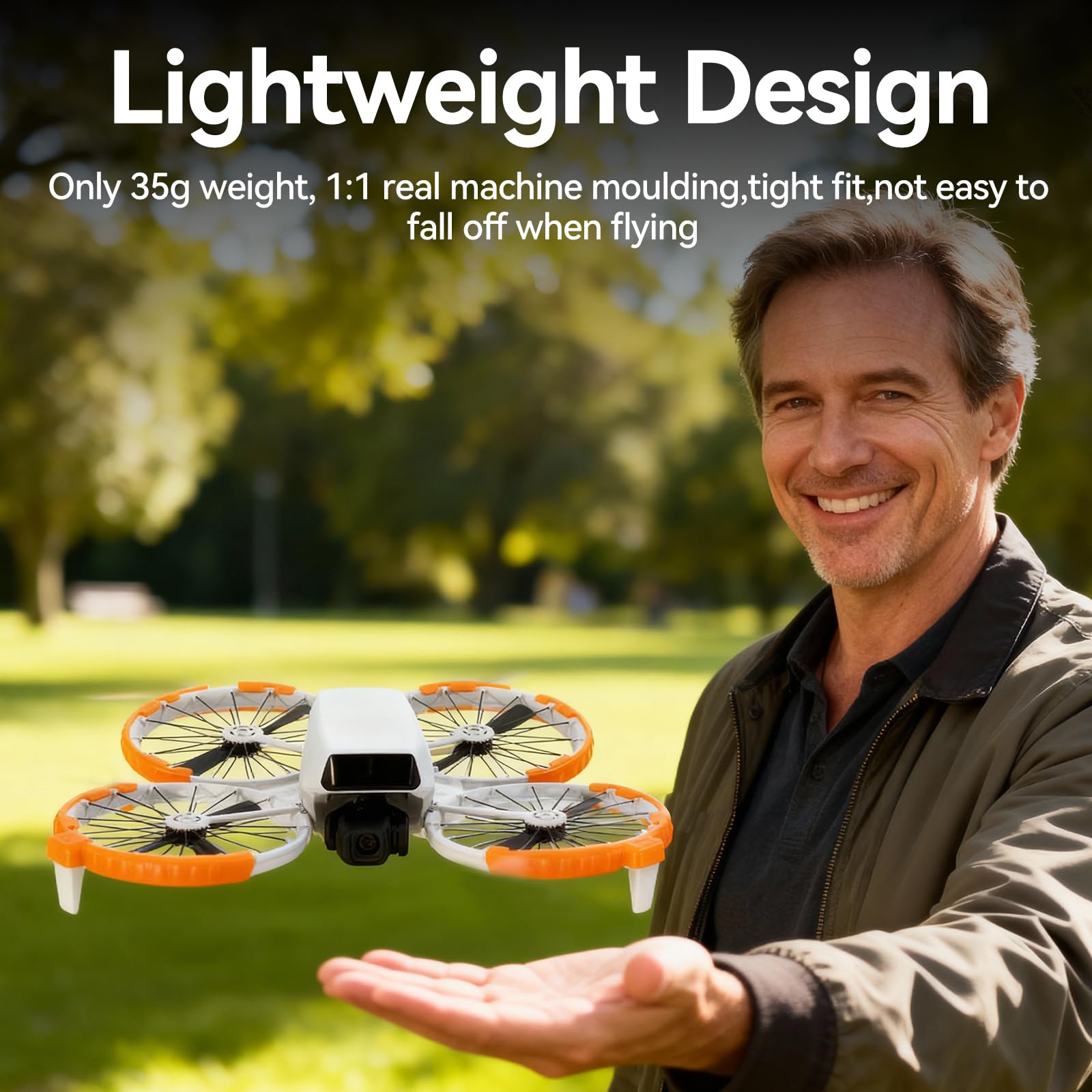 DJI Set di accessori Flip (RC-N3) – custodia, piedini di estensione dell'altezza, protezione dell'elica, set completo per la massima sicurezza