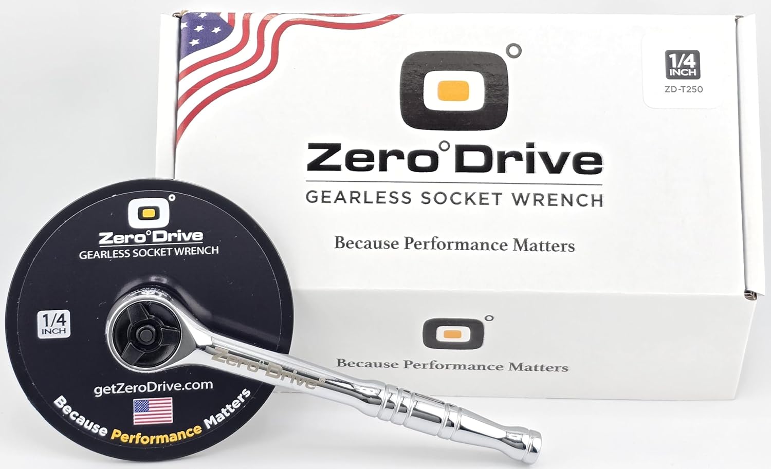 ZERODRIVE® Gearless Socket Wrench | Professional High Performance Tool | Immediate Engagement, Minimal Back Drive, High Torque - 3/8"