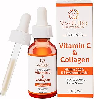 Vivid Ultra Vitamin C Face Serum – Skin Care Serum with Vitamin C, Collagen, Hyaluronic Acid, Green Tea, Vitamin E – for F...