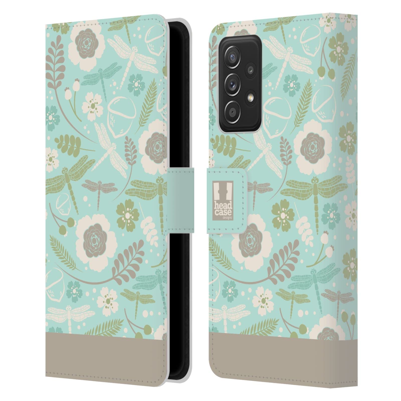 Étui libellules pâle turquoise pour Galaxy A52s protégeant l'écran contre les rayures - 7