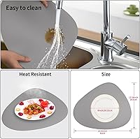 Vista 87 de Faux Leather Placemats and Coasters Set of 2, Round Leather for Dinner Table Mats Heat Resistant Non-Slip Washable Insulation Coffee Mats Kitchen