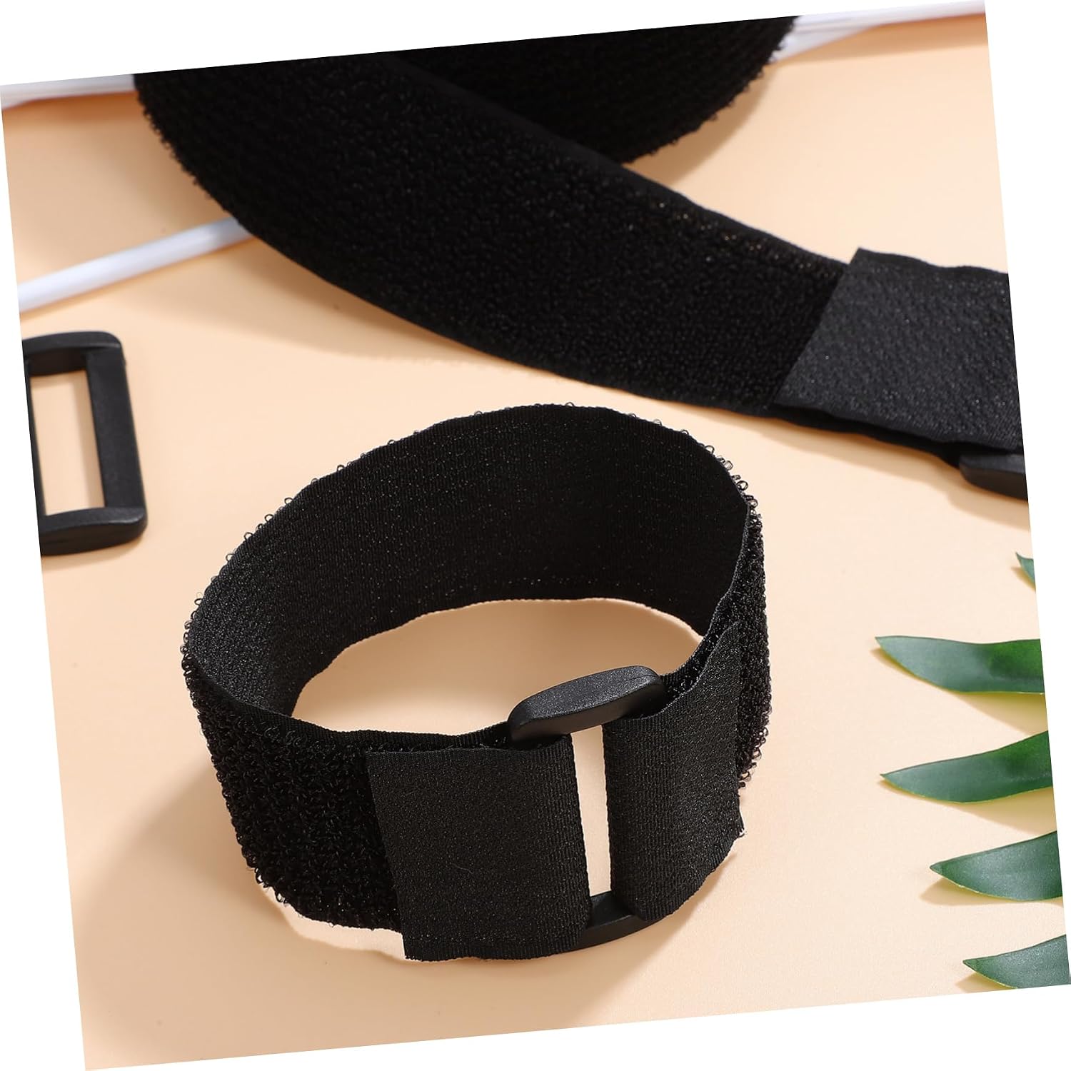 Reusable Self Adhesive Cable Straps 1 Roll Cut to Size Black image 4