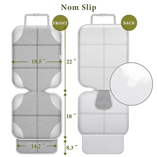 Miniatura 2 de Meolsaek Protector de Asiento de Automóvil para Niños, Cubierta de Asiento de Automóvil de Tela 600D Impermeable con Respaldo Antideslizante, Debajo
