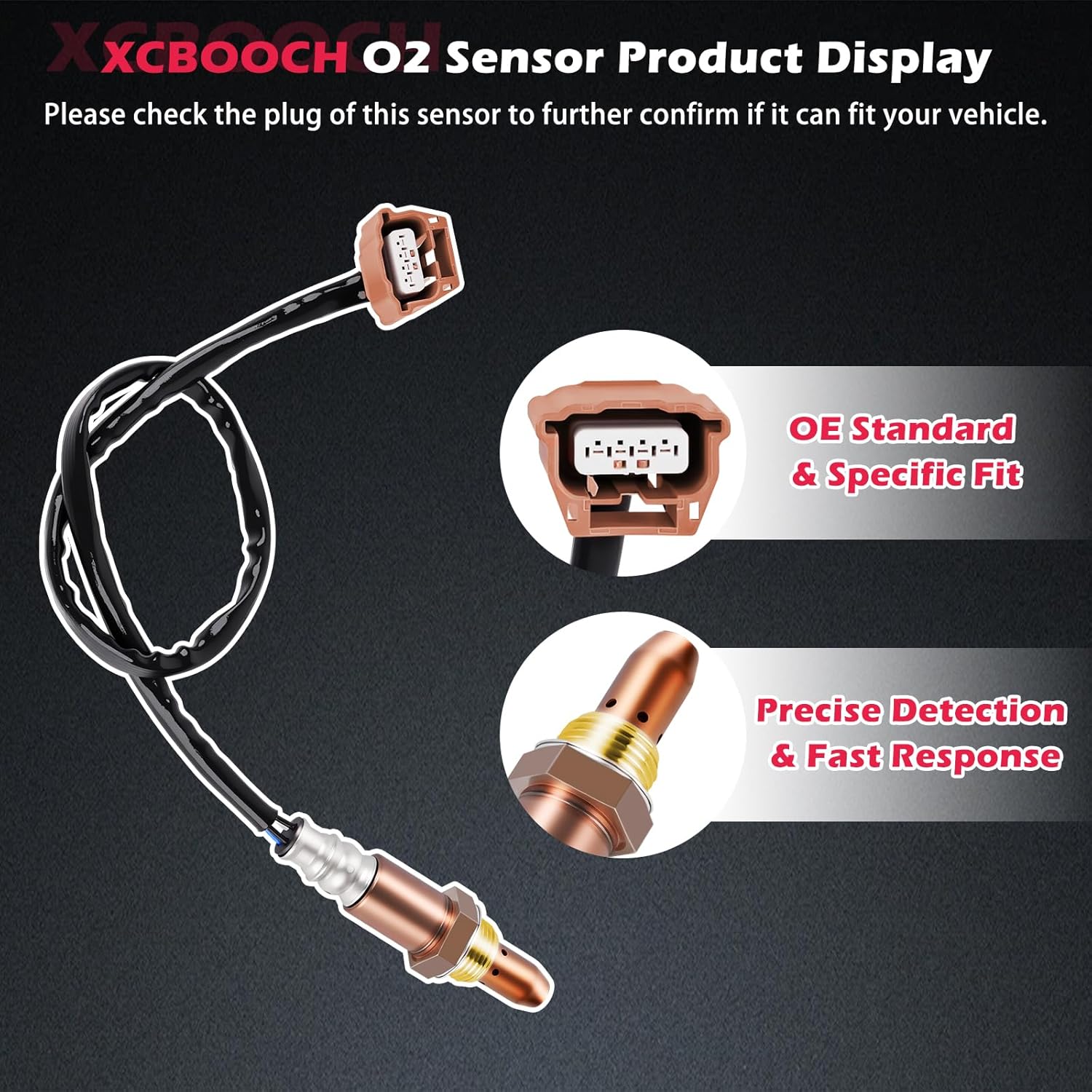 Automotive Replacement Oxygen O2 Sensor 234-9135 Set of 1, 02 Sensor Compatible with Infiniti for G37 for M37 2011-13, for Nissan for 370Z for Murano for Quest 2011-14