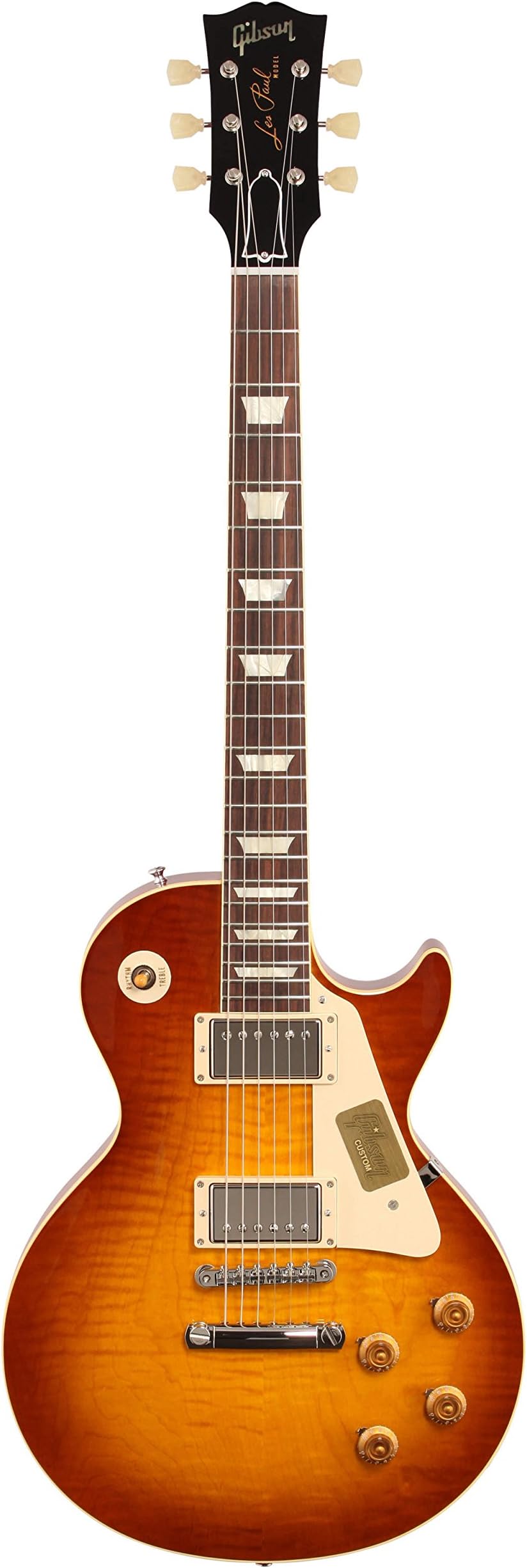 Gibson Custom Shop LPR94ITNH1 1959 Les Paul Reissue GLOSS Solid-Body Electric Guitar, Ice Tea