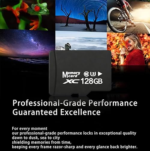 Miniatura 7 de Paquete de 2 tarjetas de memoria MicroSDXC de 128 GB con adaptador SD y lector USB, velocidad estándar U3 V30, tarjetas TF de alta resistencia para