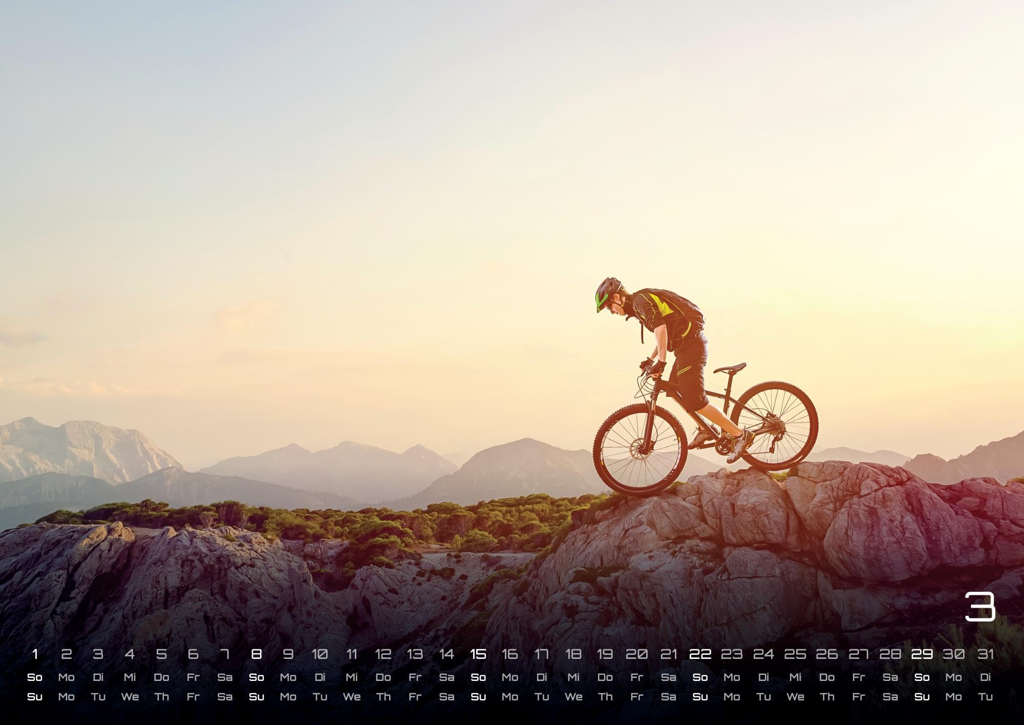 MTB | Mountainbike - 2026 - Kalender DIN A3: Der Wandkalender mit den schönsten Motiven für alle Fahrrad / Bike Freaks für das Jahr 2026 im Format DIN A3 (ca. 42 x 30 cm)!