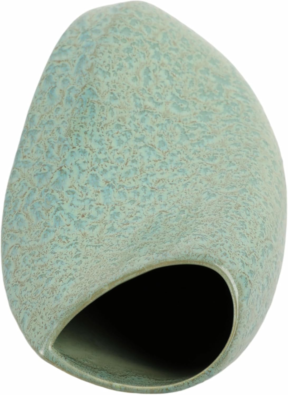 Contemporary Vase with Soft Pattern Finish for Living Room Decor - Decorative Flower Vase for Bedroom, Office Desk, and House Accent - Home Decor for Kitchen Table Centerpiece - 18", Green