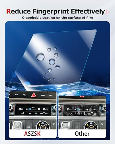 Miniatura 4 de Paquete de 2 protectores de pantalla para Hyundai Palisade Calligraphy 2023 2024, panel de aire acondicionado de aire acondicionado nano película