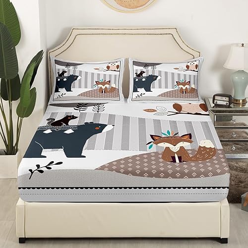 Miniatura 230 de Castle Fairy Juego de sábanas con temática de Halloween, tamaño Queen, juego de ropa de cama con estampado de animales de murciélagos negros