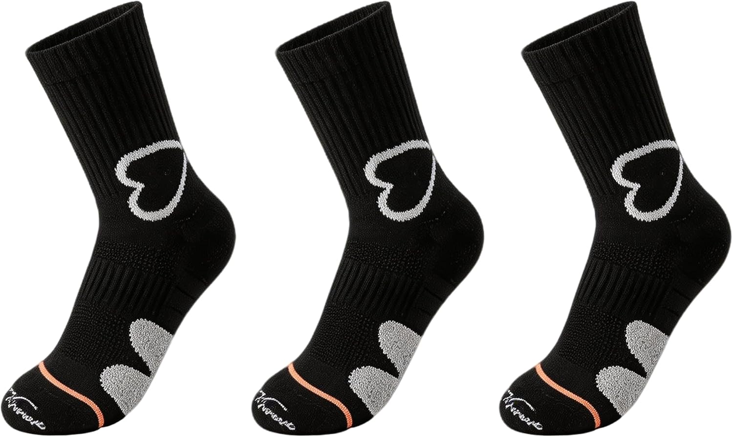 we fleece Women's Running Socks 3 Packs Compression Socks Cute Socks Lightweight Breathable Left and Right Footed Socks