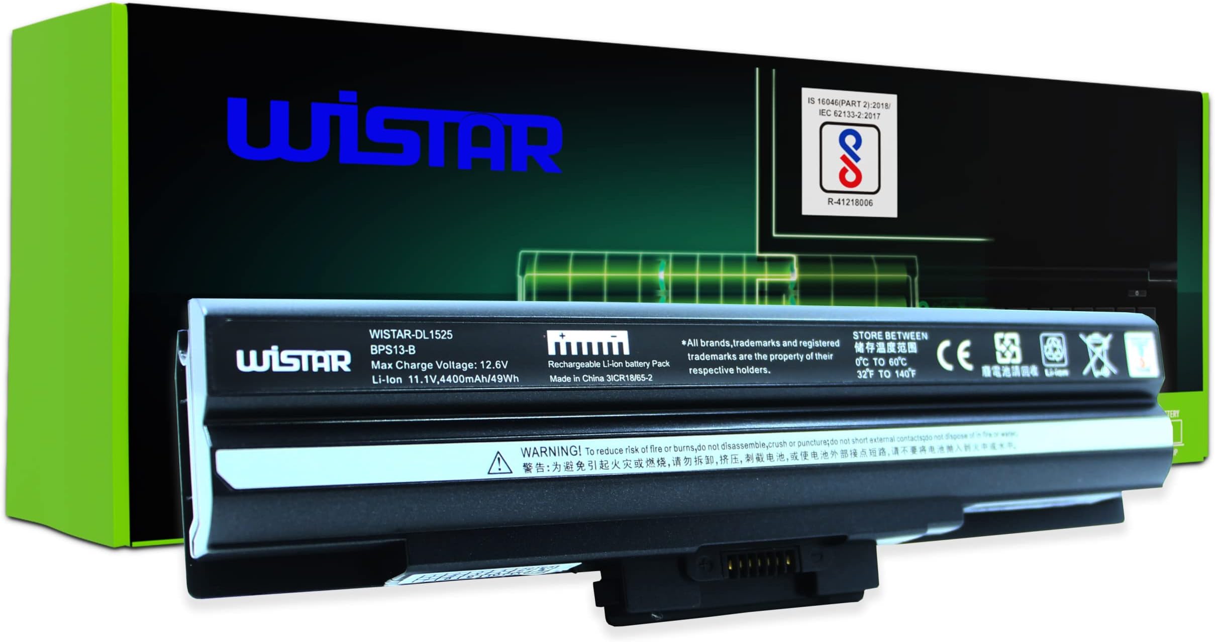 WISTAR VGP-BPS13A/R,VGP-BPS13AB,VGP-BPS13B Laptop Battery for Sony VAIO,VPC-Y218EC/R,VPC-Y219FJ/S,VPC-Y21AFJ,VPC-Y21AGJ,VPC-Y21AHJ,VPC-Y21AVJ