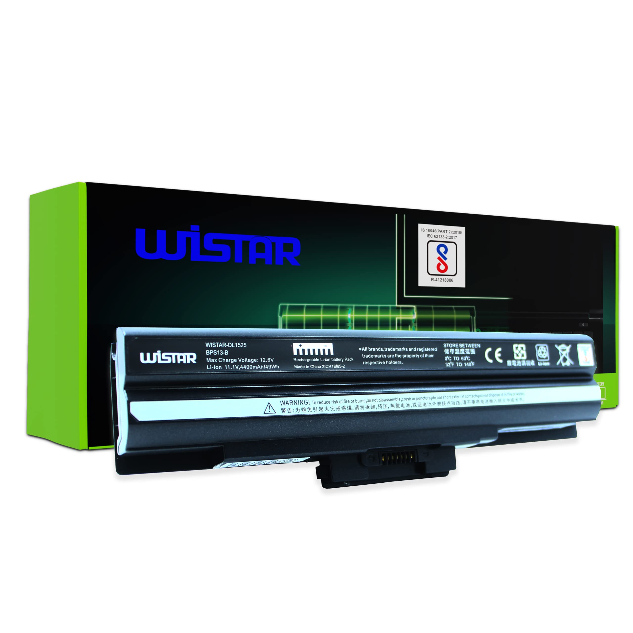 WISTAR VGP-BPS13A/R,VGP-BPS13AB,VGP-BPS13B Laptop Battery for Sony VAIO,VPC-Y218EC/R,VPC-Y219FJ/S,VPC-Y21AFJ,VPC-Y21AGJ,VPC-Y21AHJ,VPC-Y21AVJ
