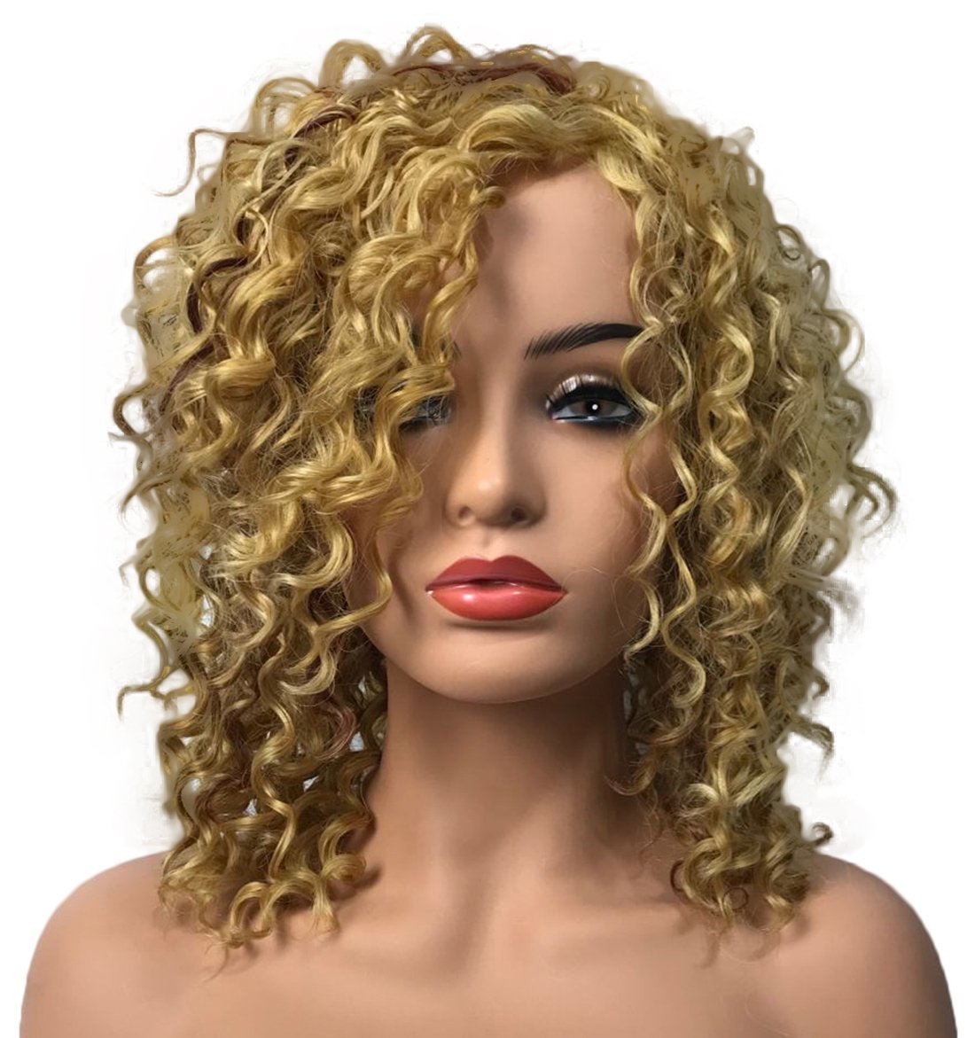 Wiginway Women Wigs Long Curly Gold Wigs Synthetic Wig