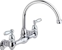 Peerless 2-Handle Wall Mount Kitchen Sink Faucet, Chrome P299305LF