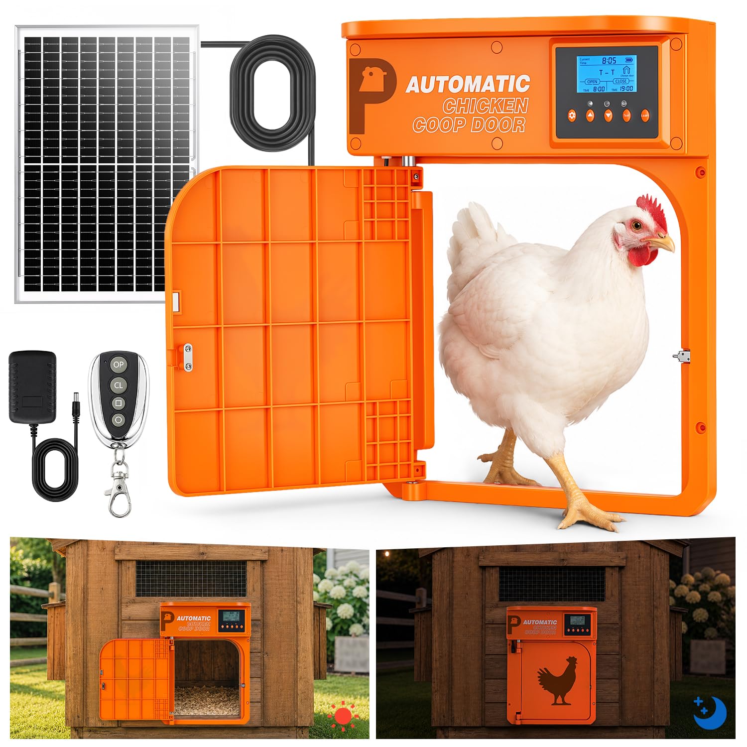 Automatic Chicken Coop Door with Solar Panel