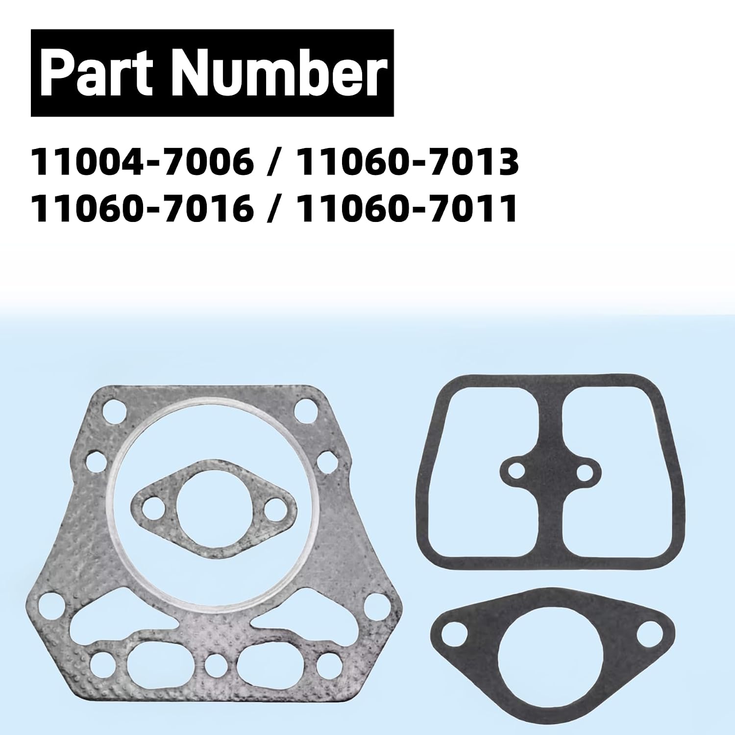 11004-7006 11060-7013 Gasket Kit Replacement for Kawasaki FH721V FH601V FH641V FH680V Engines Replaces 11060-7016 11060-7011