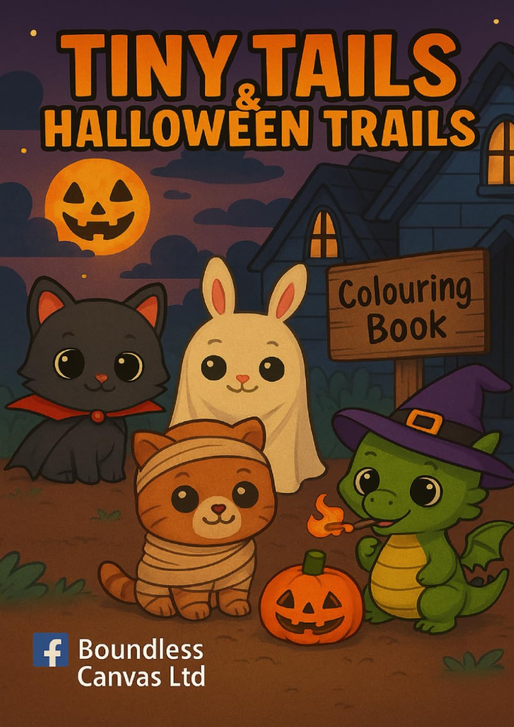 Tiny Tails & Halloween Trails - Colouring Book
